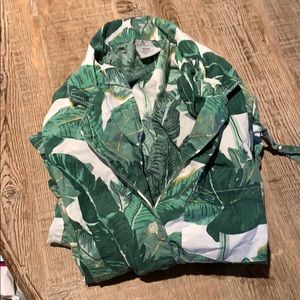 8 oak lane palm leaf pajama set